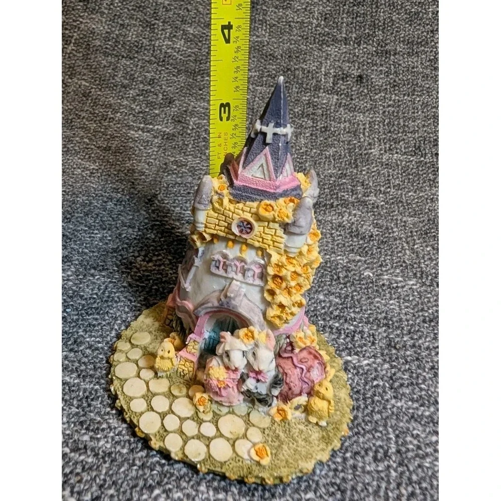 Easter Bunny Castle Figurine Resin 5